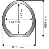 Монтажный фланец HARVIA FORTE HAF1